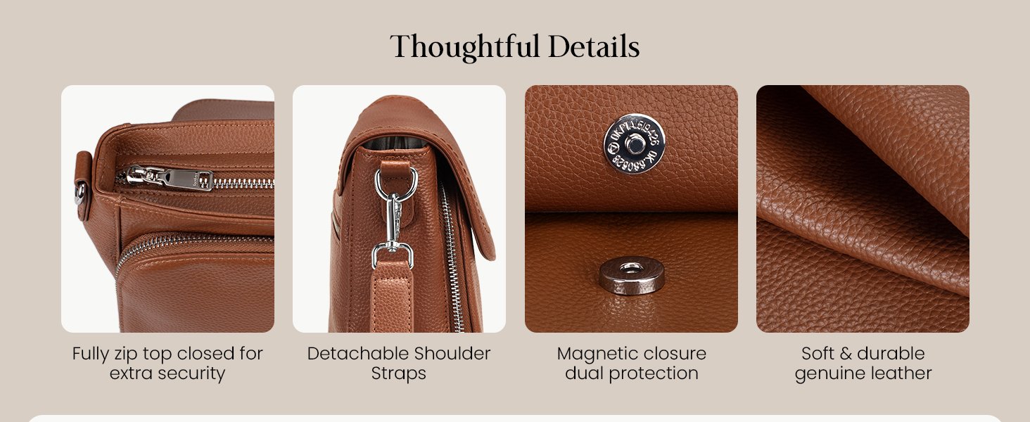 Crossbody Bags for Women with Built in RFID Wallet Medium Womens Saddle Bag auto draft