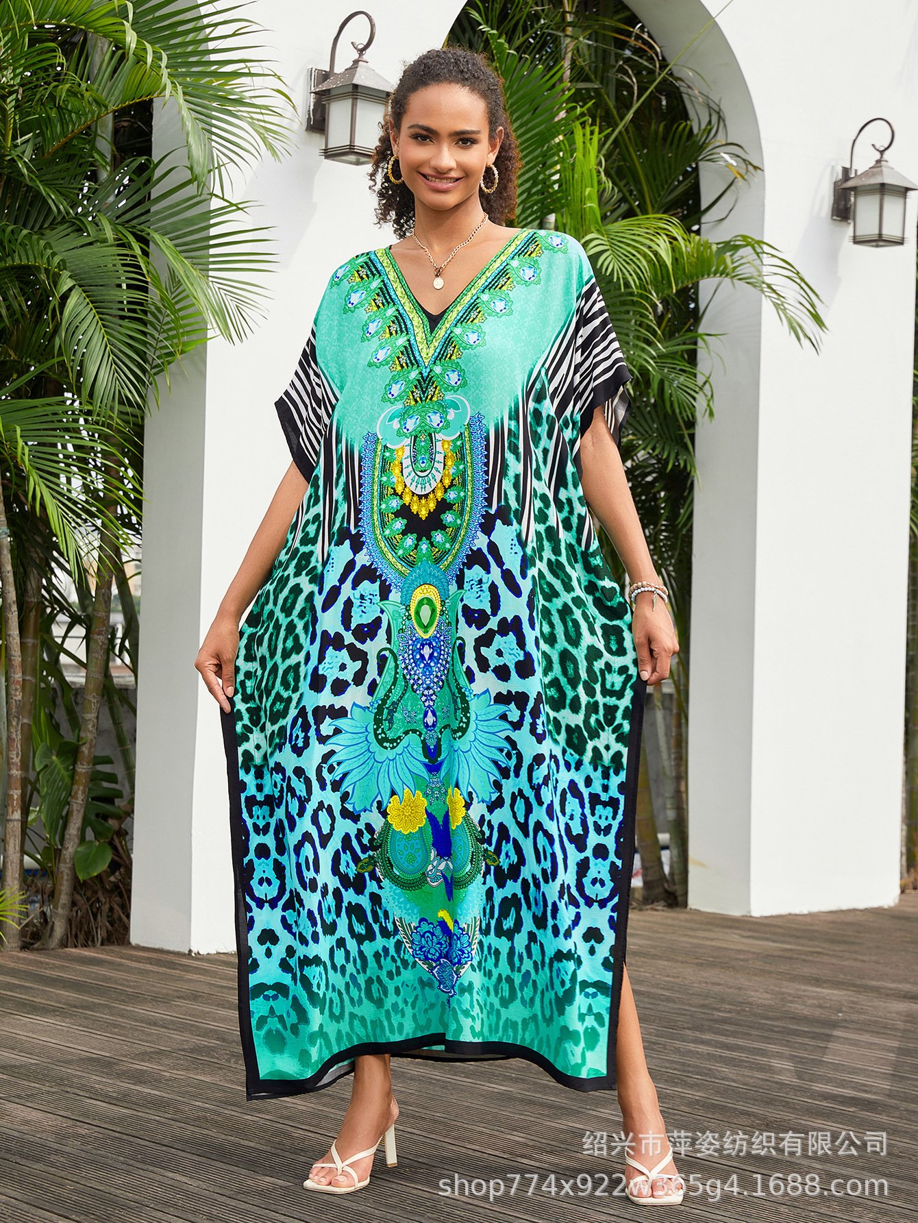 loose printed rayon sun protection blouse loose printed rayon sun protection blouse